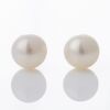 7.40mm White Cultured Pearl Stud Earrings