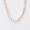 Pearl World, 40cm Cream Semi-round Cultured Pearl Necklace with Box