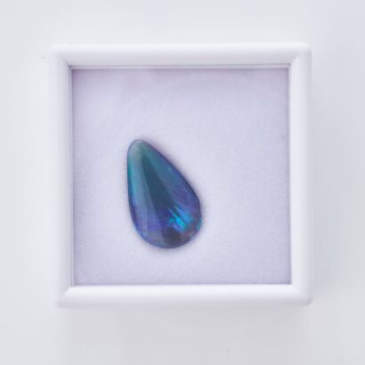 Loose, 8.05ct Solid Pear Shaped Black Opal