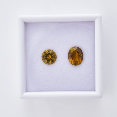Loose, Pair of Gold Tourmalines, 5.71cts Total Weight