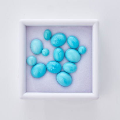 Loose, Parcel of Cabochon Cut Turquoise, 21.04cts total weight