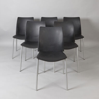 A Set of Six 'Global' Chairs by Josep Llusca