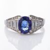 18ct White Gold, 1.30ct Sapphire / 1.00ct Diamond Dress Ring