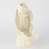 A Chinese 20th Century White Glazed Fish-Form Table Lamp