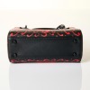 Christian Dior, Painted Heart Clover Lady Dior Black Mini Bag - 3