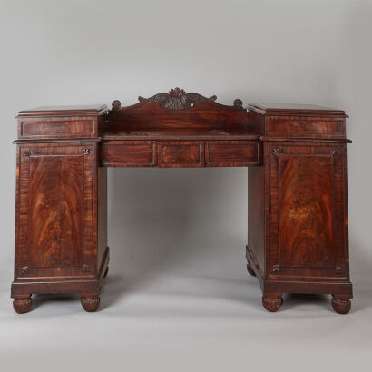A William IV Mahogany Pedestal Sideboard&nbsp;