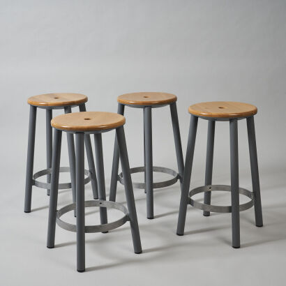 A Set of Four 'Baker' Stools by IMO