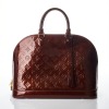 Louis Vuitton, Amarante Monogram Vernis Alma GM Bag