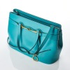 Gucci, Turquoise Leather Bright Bit Convertible Bag - 2