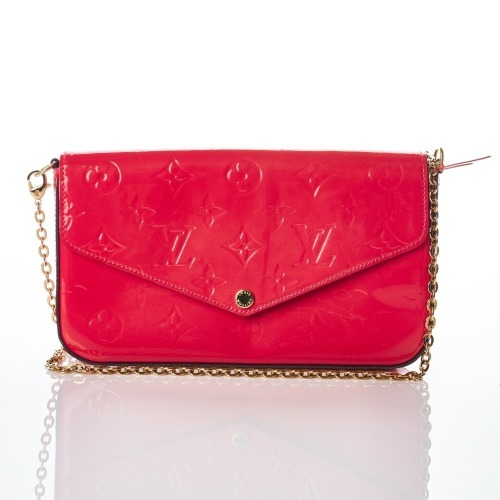Louis Vuitton, Fuchsia Verni Felicie Pochette with Box