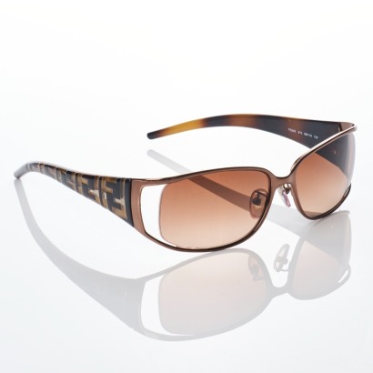 Fendi, Brown Gradient Sunglasses FS345 with Case