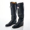 Herm&egrave;s, Black Swift Kelly Boots, Size 36 1/2 - 2