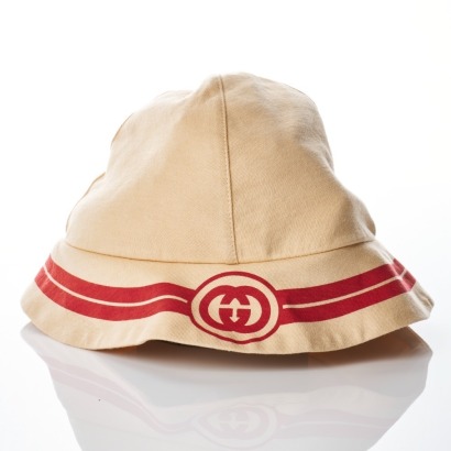 Gucci, 100% Cotton Baby Bucket Hat, Size 9 / 12