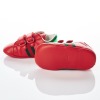 Gucci, Red Leather Baby Ace Sneakers with Box, Size 19 - 3
