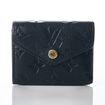Louis Vuitton, Black Monogram Empreinte Zoe Wallet