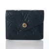 Louis Vuitton, Black Monogram Empreinte Zoe Wallet