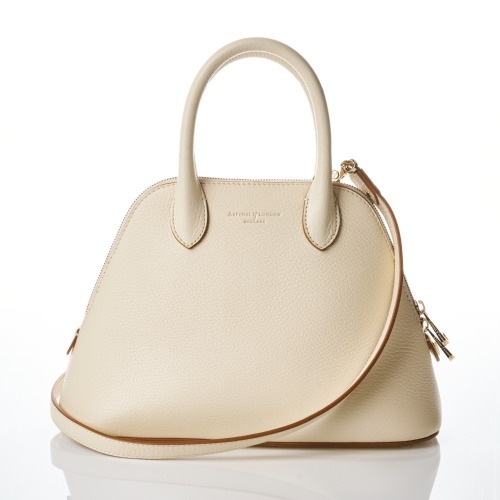 Aspinal of London, Cream Leather Handbag