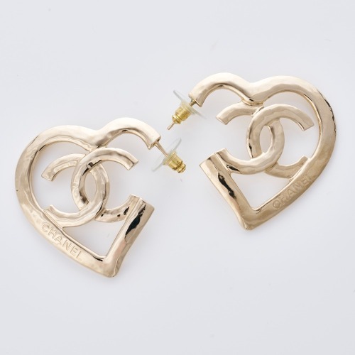 Chanel, CC Heart Earrings with Box