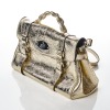 Mulberry, Metallic Gold Leather Alexa Satchel - 2