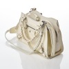 Balenciaga, White Semi-Shiny Calfskin Crocodile Embossed Mini Neo Classic City Crossbody - 2