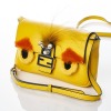 Fendi, Yelllow Lambskin Micro Buguette Bag Bugs Bag - 2