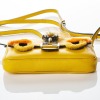 Fendi, Yelllow Lambskin Micro Buguette Bag Bugs Bag - 3