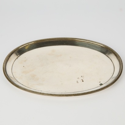 A Russian Sterling Silver Tray 0.506kg