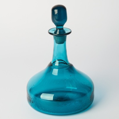 A Blue Tony Kuepfer Bottle