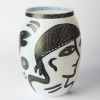 A Kosta Boda Ulrica Hydman Vallien Adam and Eve Vase - 2