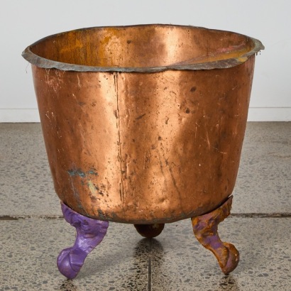 A Copper Planter With Claw Feet