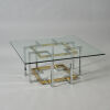 An After Paul Evans 1970's Chrome and Glass Coffee Table
