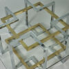 An After Paul Evans 1970's Chrome and Glass Coffee Table - 2