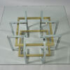 An After Paul Evans 1970's Chrome and Glass Coffee Table - 3