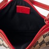 Gucci, GG Canvas / Red Leather Charm Pochette - 4
