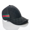 Gucci, Black GG Canvas Cap, Size 58