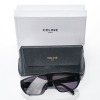 Celine, Black Acetate Sunglasses CL401951 with Case - 2