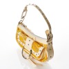 Dolce & Gabanna, Yellow Textile / White Leather Mini Bag - 2