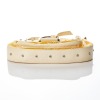 Dolce & Gabanna, Yellow Textile / White Leather Mini Bag - 3