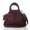Vivienne Westwood, Burgundy Suede Mini Yasmin Bag