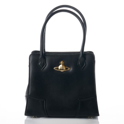 Vivienne Westwood, Leather Evening Bag Black