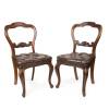 Six Victoria Balloon Backed Dining Chairs