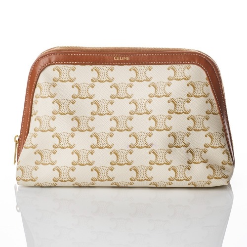 Celine, Triomphe Canvas Cosmetic Pouch