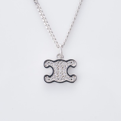 Celine, Mini Triomphe Pendant Necklace