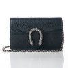 Gucci, Black Grained Dionysus Mini Chain Bag with Box