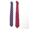 1) Corneliani, 100% Silk, Diagonal Stripe Red Tie, 2) Corneliani, Silk / Cotton Blend, Diagonal Stripe Blue Tie