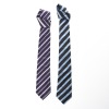 1) BOSS Hugo Boss, Navy / White Stripe Silk Tie, 2) BOSS Hugo Boss, Navy / Light Blue Stripe Silk Tie