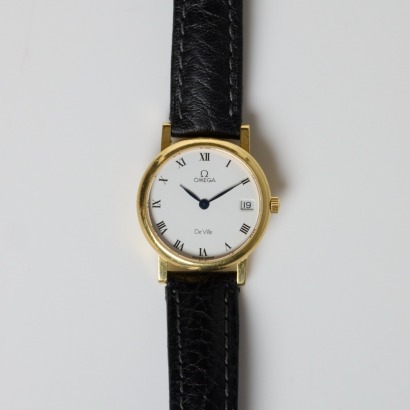 18ct Yellow Gold, 25mm OMEGA DeVille Ladies Wristwatch, circa 1993