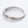 Michael Hill, 14ct White Gold, 0.25ct Diamond Cross-Over Band - 2