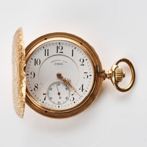 14ct Rose Gold, Union Glash&uuml;tte Full-Hunter Pocket Watch, circa 1904