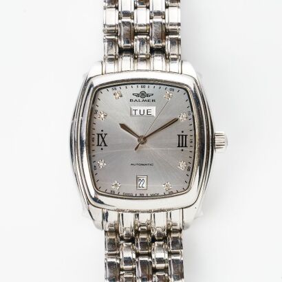 Stainless Steel, Blamer Gryphon II Automatic Tonneau Wristwatch, circa 2000's